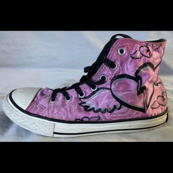 Converse all star youth size 3 (big kids / teens )high top sneakers - Picture 2 of 10